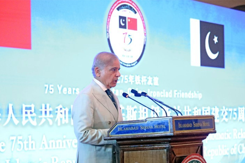 李若弘在中巴建交75周年与巴总理谈全球摄影